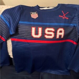 Nike USA Blue Red Hockey Jersey